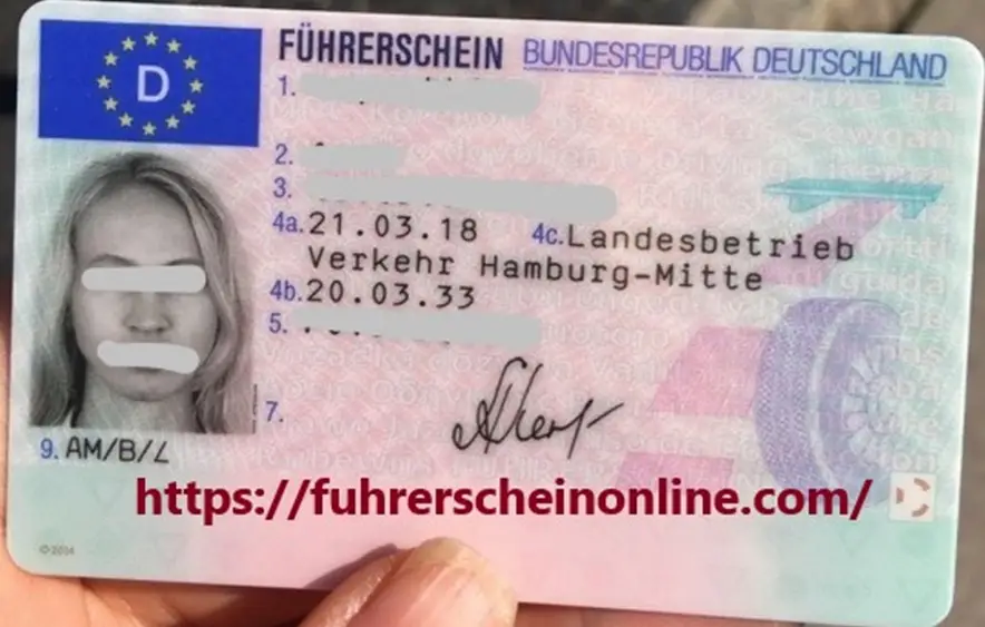 Compre un permiso de conducir alemán.