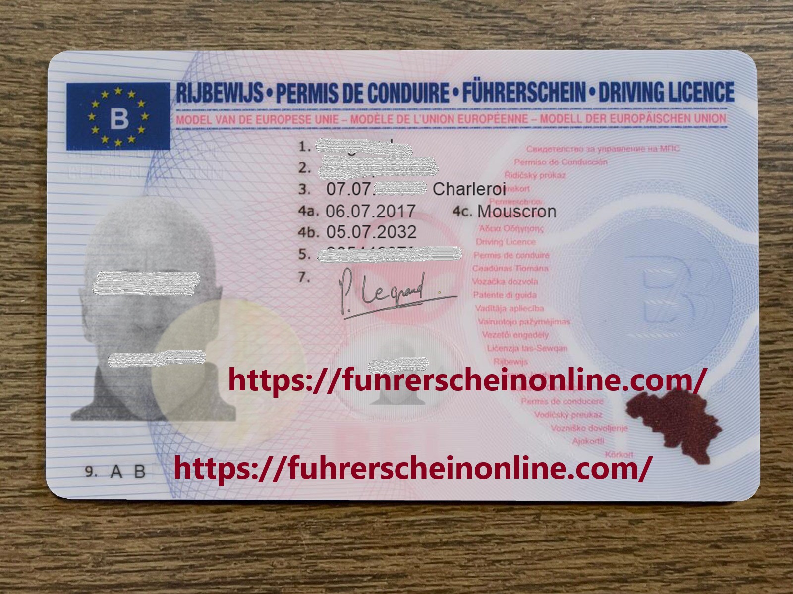 Buy a Belgian driver's license online.