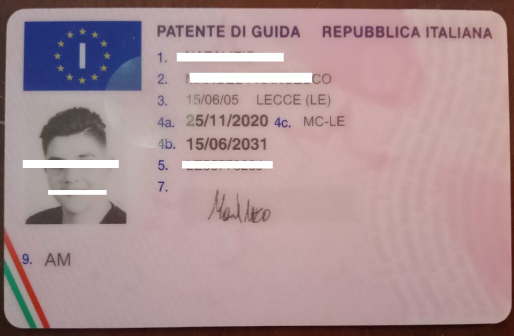 Buy Italian driver's license online