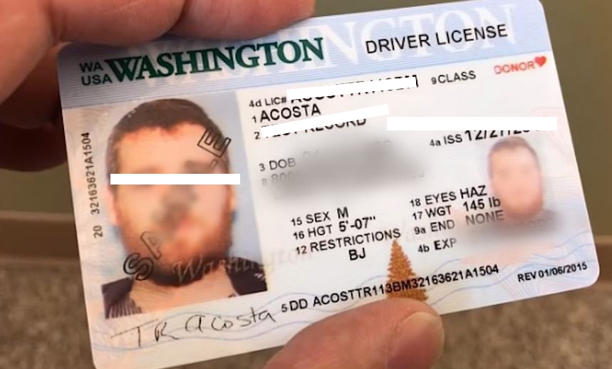 buy Washington driving license