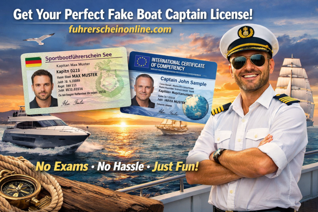 Get Your Perfect Fake Boat or Ship Captain License Today